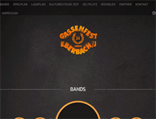 Tablet Screenshot of gassenfest.de